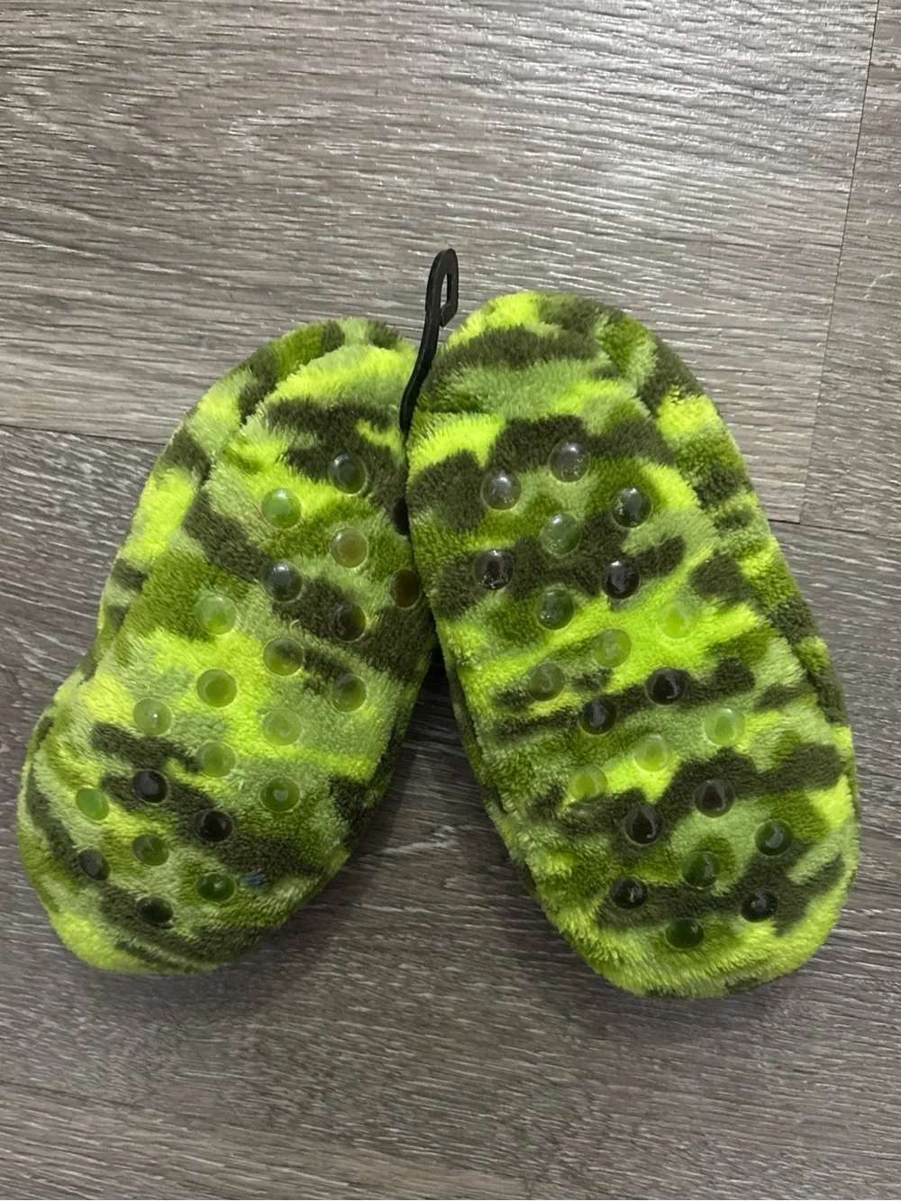 TMNT Teenage Mutants Ninja Turtles Kids Toddler Green Camo Plush Slippers